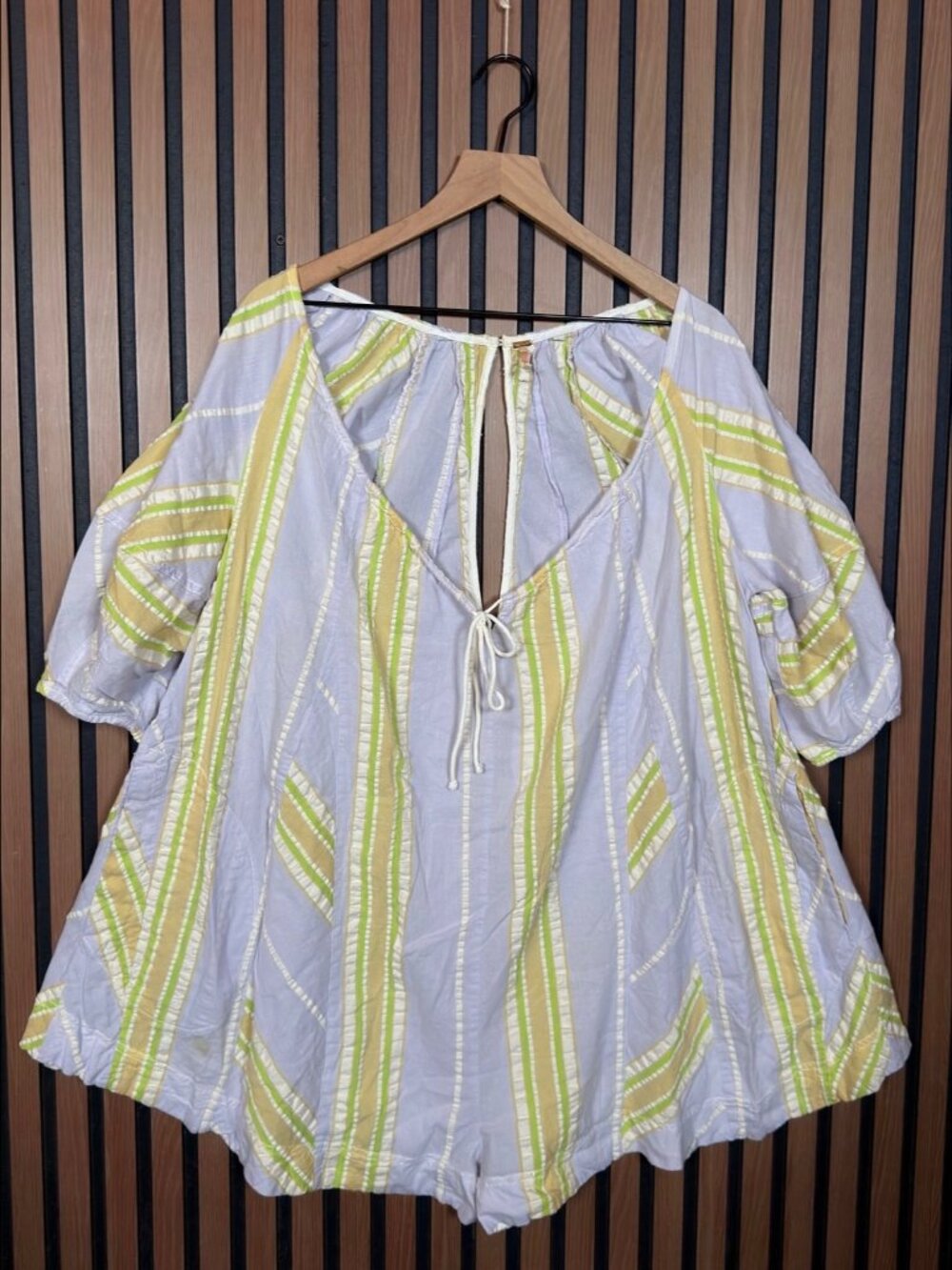 Free People Romper Medium Compare Bop Around Combo Seaside Tunic One Piece